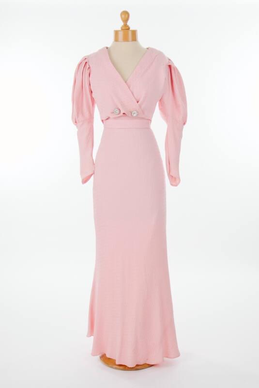 Pink Wedding Dress, Belt and Jacket