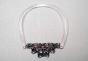 Silver Electro Formed Textile Neckpiece by Sara Keith