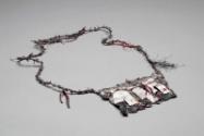 Silver Electro Formed Textile Neckpiece by Sara Keith