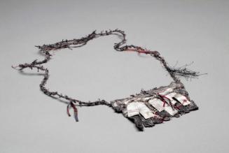 Silver Electro Formed Textile Neckpiece by Sara Keith