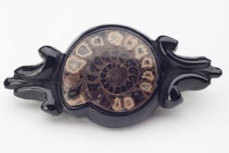 Fossil Mourning Brooch