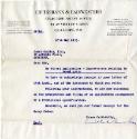 Letter relating to Patent application 'Improvements to trawl nets' to James Gordon