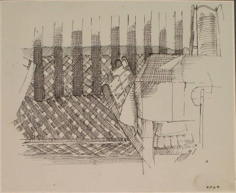 Study of Table and Chairs by Alexander Fraser