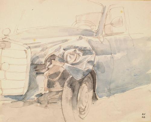 Crashed Car by Alexander Fraser