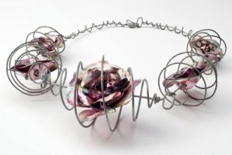 Cabbage Rose necklace by Geoff Roberts. 