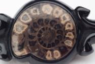 Fossil Mourning Brooch