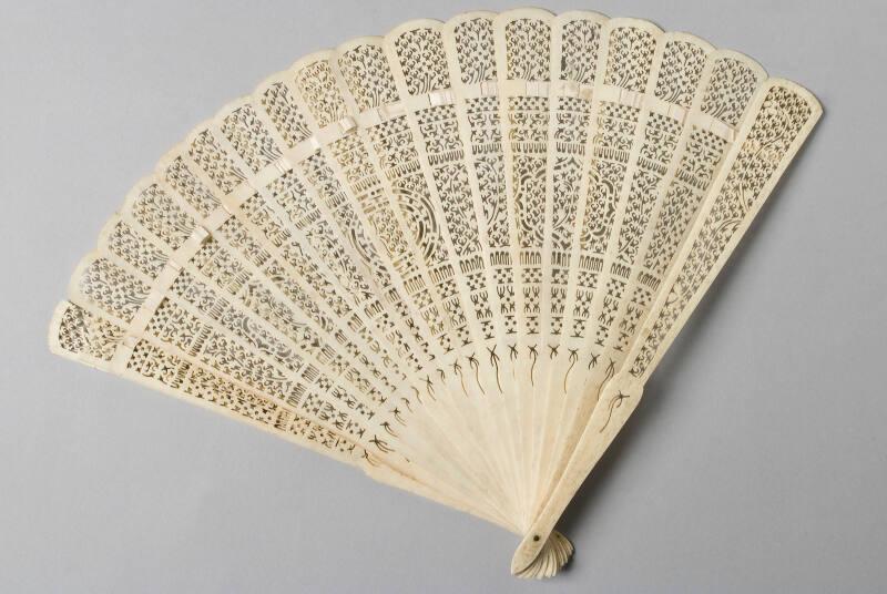 Pierced Ivory Fan