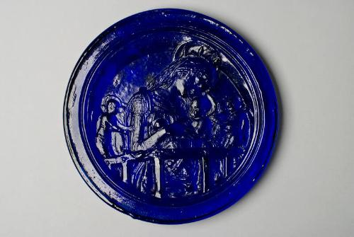 Chellini's Madonna Glass Plaque