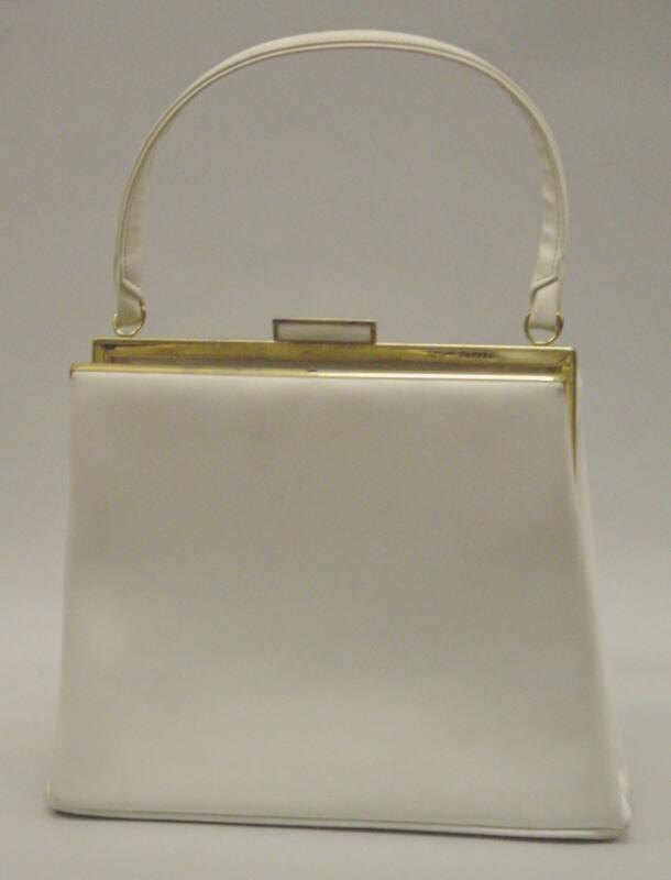 Ladies White Manmade Handbag