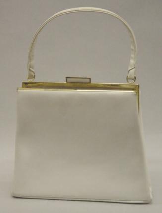 Ladies White Manmade Handbag