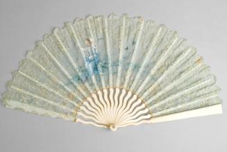 Fan With Ivory Sticks And Mount