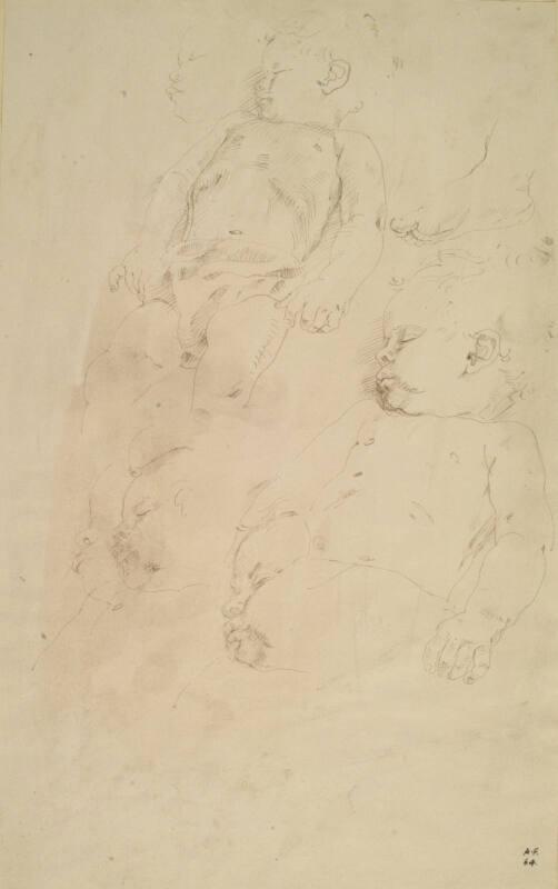 Studies of the Artist's Son Sleeping by Alexander Fraser