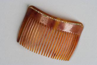 Faux Tortoiseshell and Rhinestone Ornamental Hair Comb