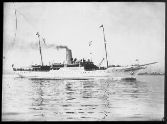 glass lantern slide showing the starboard side of 'St Sunniva' (II)