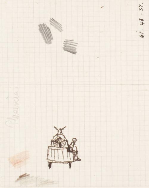 Man Sitting on a Cart Drawn by a Mule