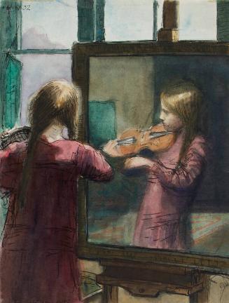 Phyllis Allan with Violin