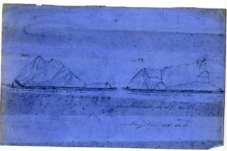 Sketch of Icebergs and Rocks from the ship Walter Hood