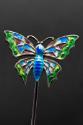 Decorative Hatpin with Enamelled Butterfly