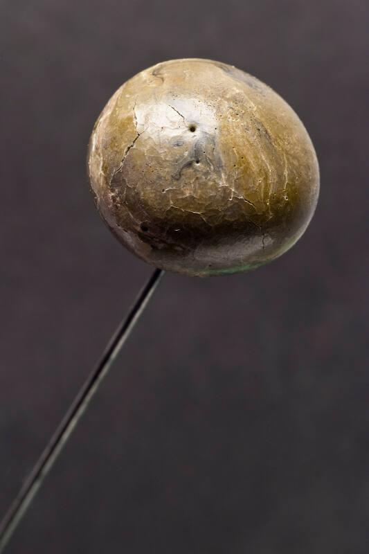 Decorative Hatpin with Faux Marble Sphere