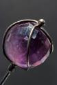 Decorative Hatpin with Amethyst Cut Glass Sphere