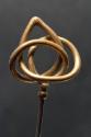 Decorative Hatpin with Triangular Brass Twist