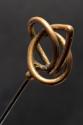 Decorative Hatpin with Triangular Brass Twist