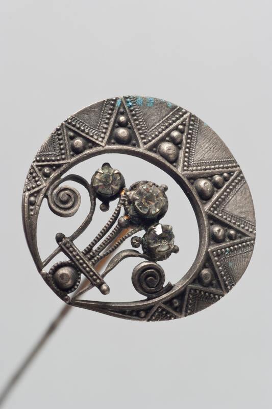 Decorative Hatpin with Prince of Wales Motif