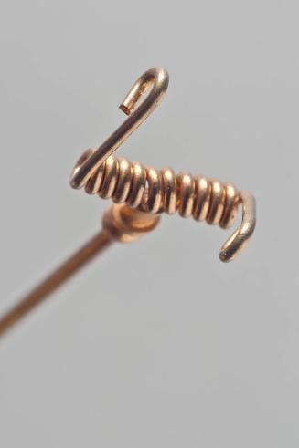 Decorative Hatpin with Brass Spring
