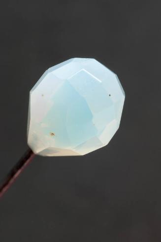Decorative Hatpin with Opal Cut Glass Sphere