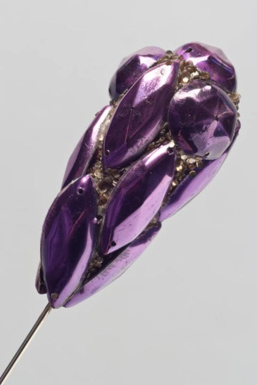 Decorative Hat Pin with Purple Sequins