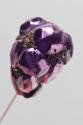 Decorative Hat Pin with Purple Sequins