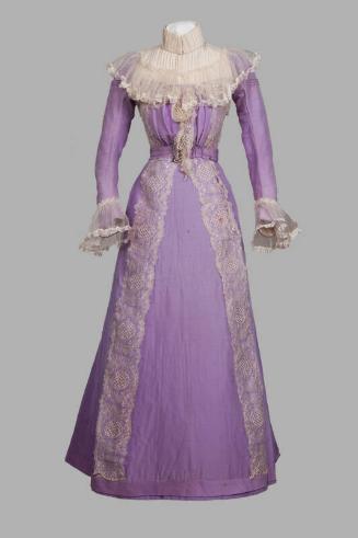 Lilac and Ivory Wedding Dress