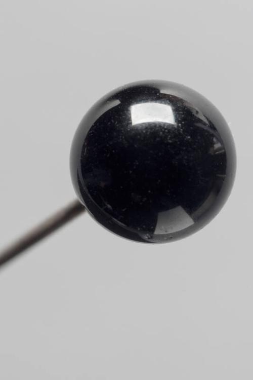 Decorative Hatpin with Black Glass Bead