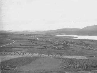 glass lantern slide showing Scousburgh