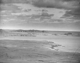 glass lantern slide showing Iles of Stetness, South Nesting