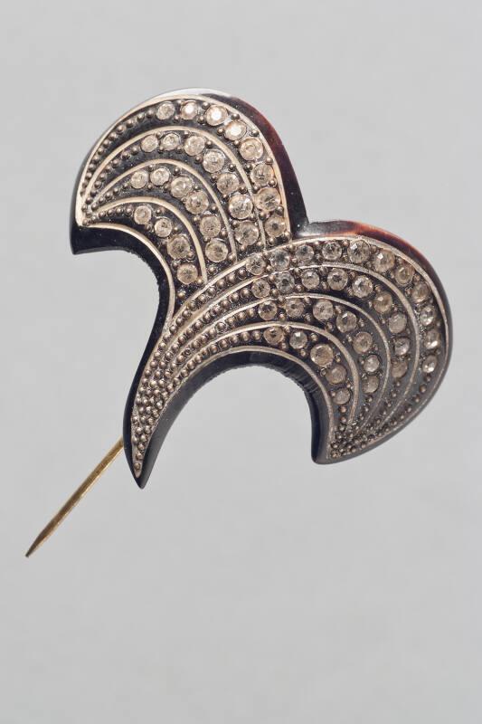 Decorative Art Deco Hatpin with Diamantes