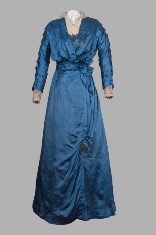 Blue Silk Afternoon Dress