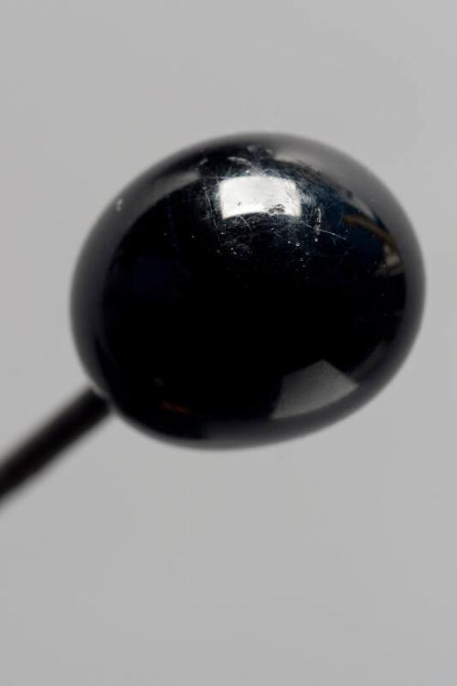 Decorative Hatpin with Black Glass Bead