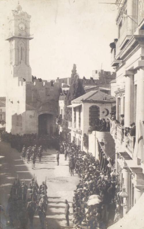Soldiers Marching into Jerusalem (Photograph Album Belonging to James McBey)