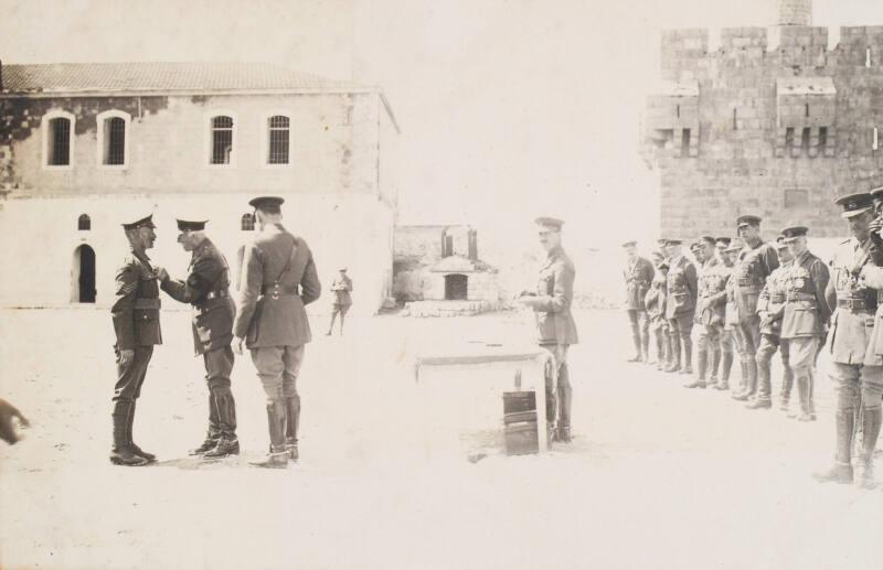Medal Ceremony, Jerusalem (Photograph Album Belonging to James McBey)