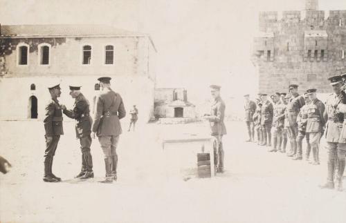 Medal Ceremony, Jerusalem (Photograph Album Belonging to James McBey)