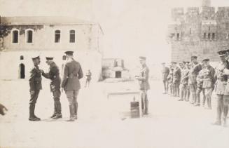 Medal Ceremony, Jerusalem (Photograph Album Belonging to James McBey)