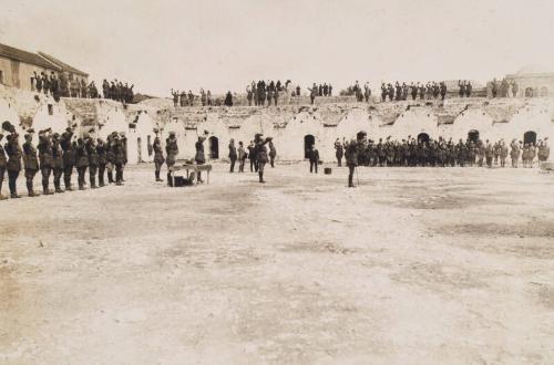 Medal Ceremony, Jerusalem (Photograph Album Belonging to James McBey)