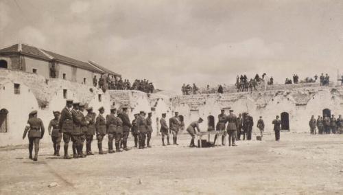 Medal Ceremony, Jerusalem (Photograph Album Belonging to James McBey)