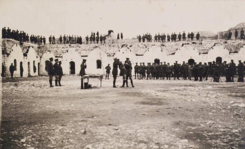 Medal Ceremony, Jerusalem (Photograph Album Belonging to James McBey)