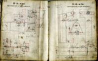 Notebook Containing Drawings of Engines for Alex Hall Built Vessels 'Taiwan' and 'Eclipse'
