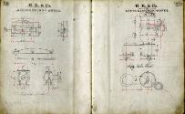 Notebook Containing Drawings of Engines for Alex Hall Built Vessels 'Taiwan' and 'Eclipse'
