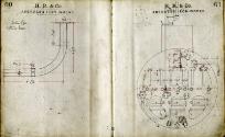 Notebook Containing Drawings of Engines for Alex Hall Built Vessels 'Taiwan' and 'Eclipse'
