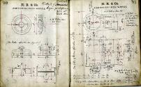 Notebook Containing Drawings of Engines for Alex Hall Built Vessels 'Taiwan' and 'Eclipse'
