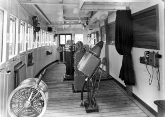 Black and white showing Launch of Motor Molasses Carrier 'Rona' at Hall Russell in 1957